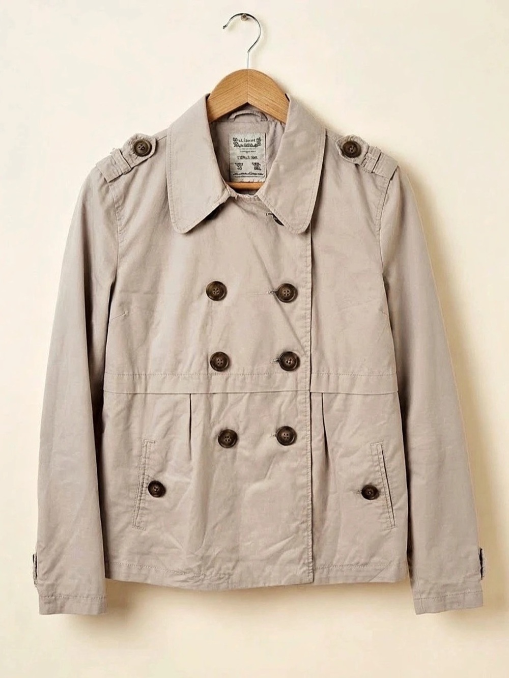 Pull&Bear Trench Coat in Pink Size Medium